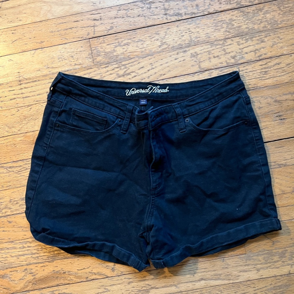 Universal Thread Black Denim Shorts 14